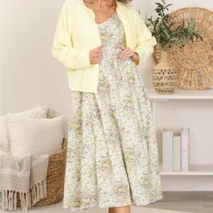 Women's Stitch & Co Woven Floral Cami Midi Dress Size L